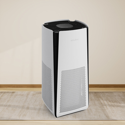 เครื่องทําความสะอาดอากาศ Hepa Filter With Casters Sleep Mode สําหรับห้องนอน