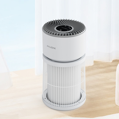 เครื่องฟอกอากาศสำหรับสัตว์เลี้ยงอัจฉริยะ WiFi 4 ระดับความเร็ว โหมดพักผ่อน PM2.5 Display แผ่นกรอง HEPA สำหรับขนสัตว์/กลิ่น